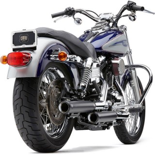 COBRA NEIGHBORHOOD HATER BLACK MUFFLERS FOR HARLEY DAVIDSON DYNA 1995-2017