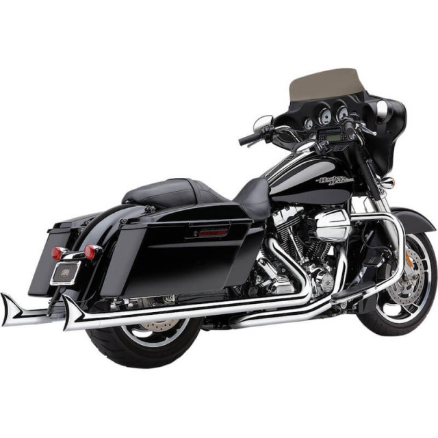 SCARICHI COBRA SPEEDSTER DUAL FISHTAIL CROMATO 2 IN 2 HARLEY TOURING 2017-2021