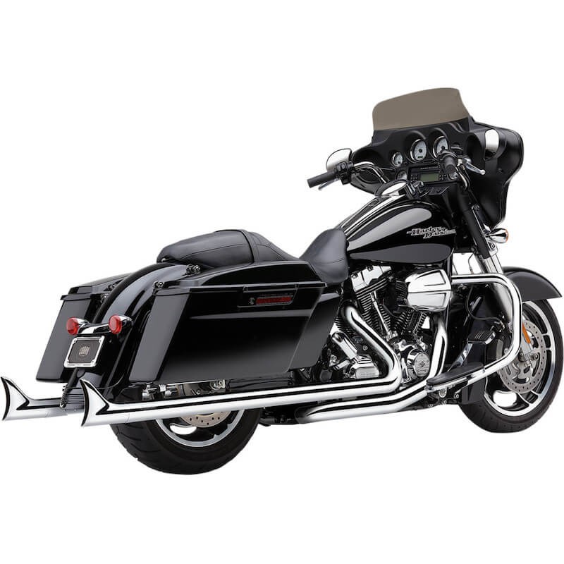 SCARICHI COBRA SPEEDSTER DUAL FISHTAIL CROMATO 2 IN 2 HARLEY TOURING 2017-2021