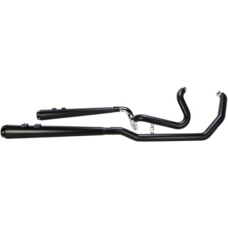 SCARICHI BASSANI XHAUST TRUE-DUAL DOWN UNDER NERI PER HARLEY TOURING 09-16