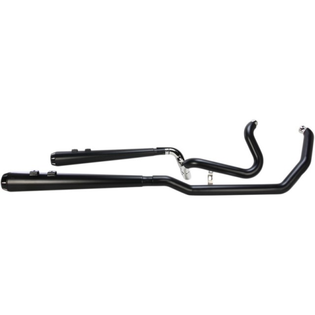 SCARICHI BASSANI XHAUST TRUE-DUAL DOWN UNDER NERI PER HARLEY TOURING 09-16