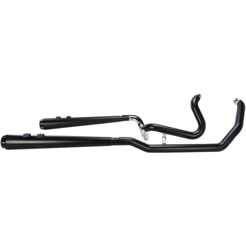 SCARICHI BASSANI XHAUST TRUE-DUAL DOWN UNDER NERI PER HARLEY TOURING 09-16