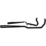 SCARICHI BASSANI XHAUST TRUE-DUAL DOWN UNDER NERI PER HARLEY TOURING 09-16