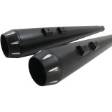 SCARICHI BASSANI XHAUST TRUE-DUAL DOWN UNDER NERI PER HARLEY TOURING 09-16 - TERMINALI