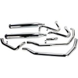 SCARICHI BASSANI XHAUST TRUE-DUAL DOWN UNDER CROMATI PER HARLEY TOURING 09-16 - PARTI