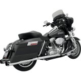 SCARICHI BASSANI XHAUST TRUE-DUAL +P BAGGER CROMATI PER HARLEY TOURING 99-08
