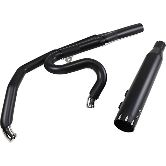 SCARICO BASSANI XHAUST ROAD RAGE M8 2 IN 1 NERO HARLEY TOURING 17-21 - COMPONENTI