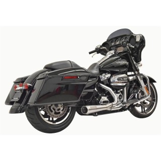 SCARICO CORTO BASSANI XHAUST ROAD RAGE 2 IN 1 ACCIAIO INOX HARLEY TOURING 17-21
