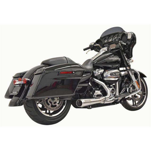 SCARICO CORTO BASSANI XHAUST ROAD RAGE 2 IN 1 ACCIAIO INOX HARLEY TOURING 17-21