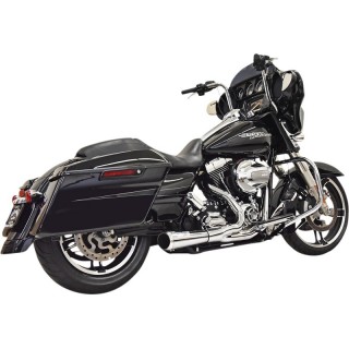 SCARICO CORTO BASSANI XHAUST ROAD RAGE 2 IN 1 CROMATO HARLEY TOURING 95-16