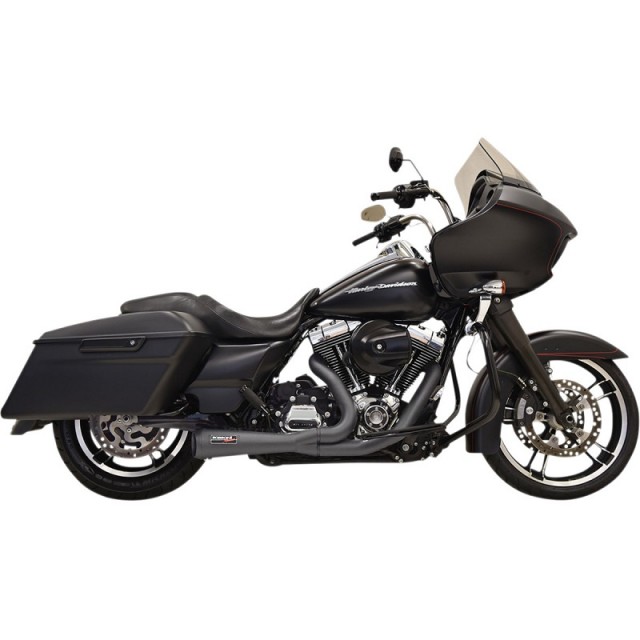 SCARICO CORTO BASSANI XHAUST ROAD RAGE 2 IN 1 NERO HARLEY TOURING 95-16