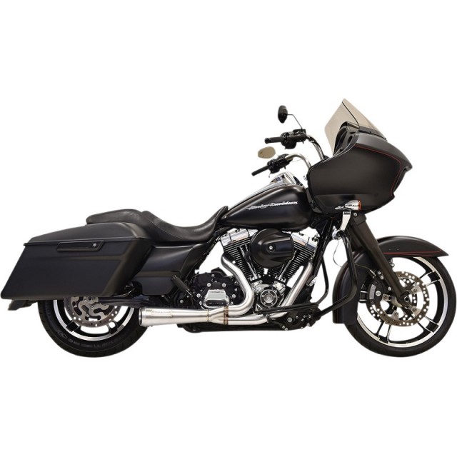 BASSANI XHAUST ROAD RAGE 2 IN 1 STAINLESS STEEL SHORT EXHAUST HARLEY TOURING 95-16