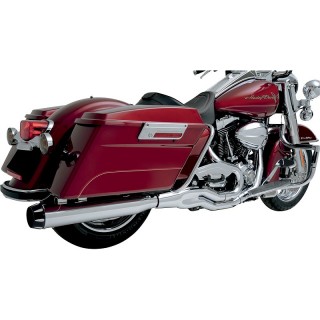 SCARICO BASSANI XHAUST ROAD RAGE II B1 2 IN 1 CROMATO HARLEY TOURING 95-16