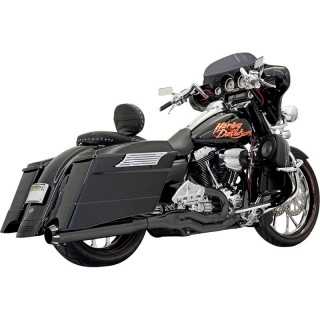 SCARICO BASSANI XHAUST ROAD RAGE II B1 2 IN 1 NERO HARLEY TOURING 95-16