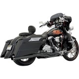 BASSANI XHAUST ROAD RAGE II B1 2 IN 1 BLACK EXHAUST HARLEY TOURING 95-16