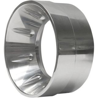 REVERSE CHROME END CAP FOR 4" BASSANI XHAUST MUFFLERS