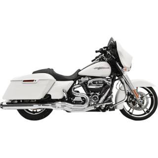 SCARICO BASSANI XHAUST ROAD RAGE B4 2 IN 1 CROMATO DRITTO HARLEY TOURING 17-21
