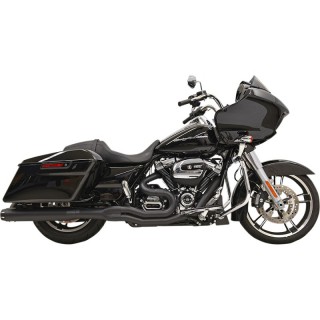 SCARICO BASSANI XHAUST ROAD RAGE B4 2 IN 1 NERO DRITTO HARLEY TOURING 17-21