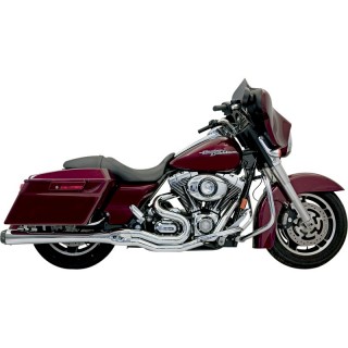 BASSANI XHAUST ROAD RAGE B4 2 IN 1 CHROME MEGAPHONE EXHAUST HARLEY TOURING 95-16
