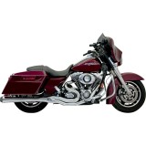 BASSANI XHAUST ROAD RAGE B4 2 IN 1 CHROME MEGAPHONE EXHAUST HARLEY TOURING 95-16