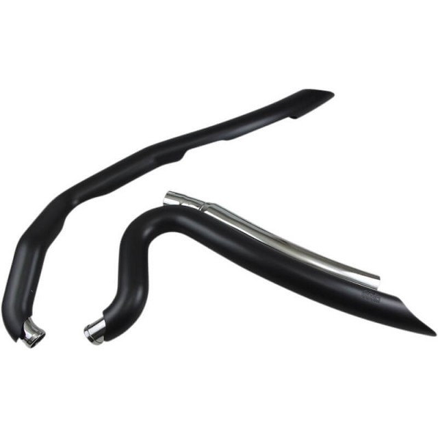 SCARICHI COBRA SPEEDSTER SHORT SWEPT NERI PER HARLEY DAVIDSON TOURING 2017-2021 - DETTAGLIO
