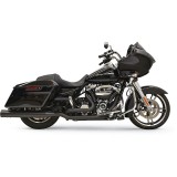 BASSANI XHAUST TRUE-DUAL DOWN UNDER BLACK HEADPIPE FOR HARLEY TOURING 17-21