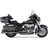 BASSANI XHAUST TRUE-DUAL DOWN UNDER CHROME HEADPIPE FOR HARLEY TOURING 09-16