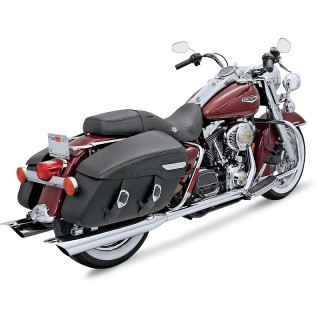 COLLETTORI BASSANI XHAUST TRUE-DUAL BAGGER CROMATI PER HARLEY TOURING 95-08