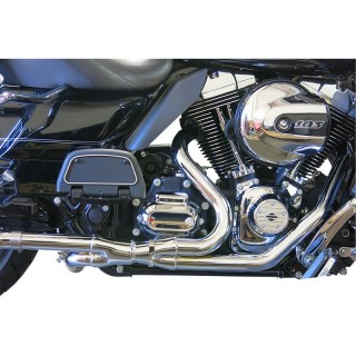 COLLETTORI BASSANI XHAUST DUAL 2X2 CROMATI PER HARLEY DAVIDSON TOURING 09-16