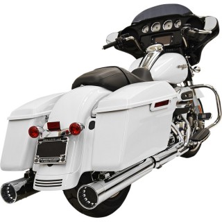 TERMINALI BASSANI XHAUST DNT DRITTI 4” CROMATI PER HARLEY DAVIDSON TOURING 17-21