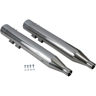 TERMINALI BASSANI XHAUST DNT DRITTI 4” CROMATI PER HARLEY DAVIDSON TOURING 95-16