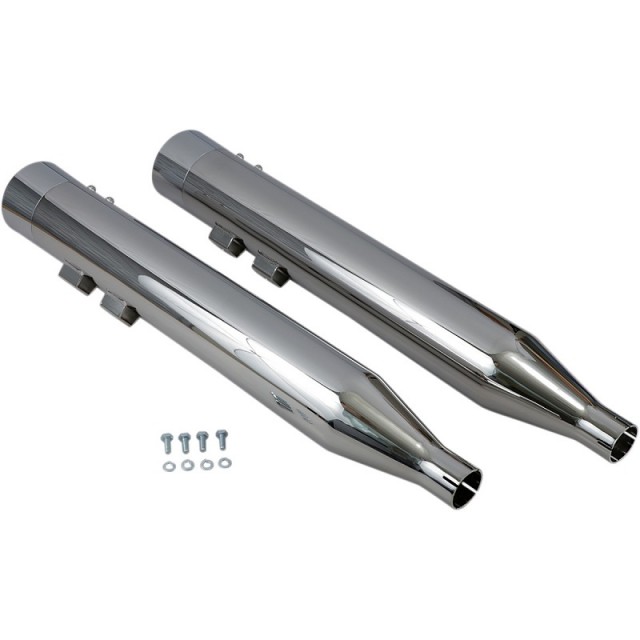 TERMINALI BASSANI XHAUST DNT DRITTI 4” CROMATI PER HARLEY DAVIDSON TOURING 95-16