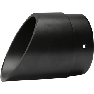 SLASH CUT 1" EXTENDED BLACK END CAP FOR BASSANI XHAUST MUFFLERS