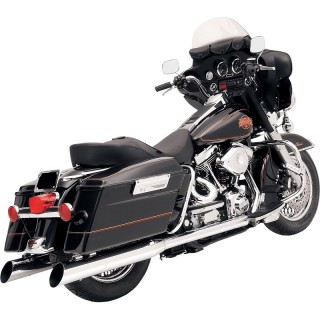 TERMINALI BASSANI XHAUST SLANT CUT SLIP-ON 4" INSERTO 2" HARLEY TOURING 95-16