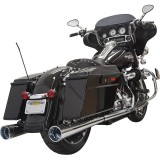BASSANI XHAUST SLIP-ON 4" MEGAPHONE MUFFLERS 2" INSERT HARLEY TOURING 95-16