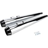 TERMINALI BASSANI XHAUST SLIP-ON MEGAPHONE 4" INSERTO 2-1/2" CROMATO NERO TOURING 95-16