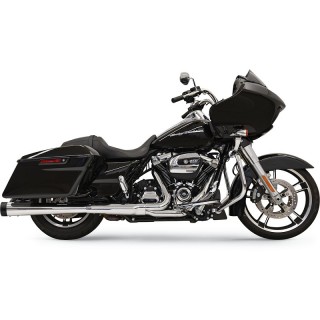 BASSANI XHAUST MEGAPHONE SLIP-ON 4" DNT PERFORMANCE CHROME BLACK MUFFLER TOURING 17-21