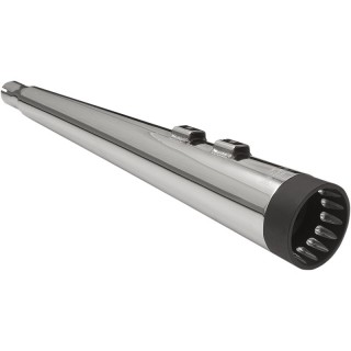 BASSANI XHAUST SLIP-ON 4" DNT PERFORMANCE CHROME BLACK MUFFLER TOURING 95-16