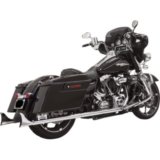 TERMINALI BASSANI XHAUST SLIP-ON FISHTAIL 33" CROMATO CON DB KILLER TOURING 95-16