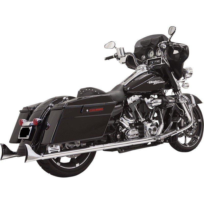 TERMINALI BASSANI XHAUST SLIP-ON FISHTAIL 33" CROMATO CON DB KILLER TOURING 95-16