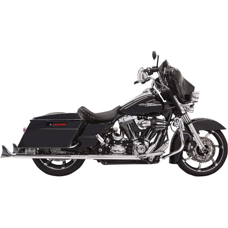 TERMINALI BASSANI XHAUST SLIP-ON FISHTAIL 36" CROMATO CON DB KILLER TOURING 95-16