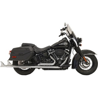 SCARICHI BASSANI XHAUST TRUE DUALS 2-1/4" FISHTAIL 33" CROMATO CON DB KILLER SOFTAIL 18-21