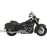 SCARICHI BASSANI XHAUST TRUE DUALS 2-1/4" FISHTAIL 33" CROMATO CON DB KILLER SOFTAIL 18-21