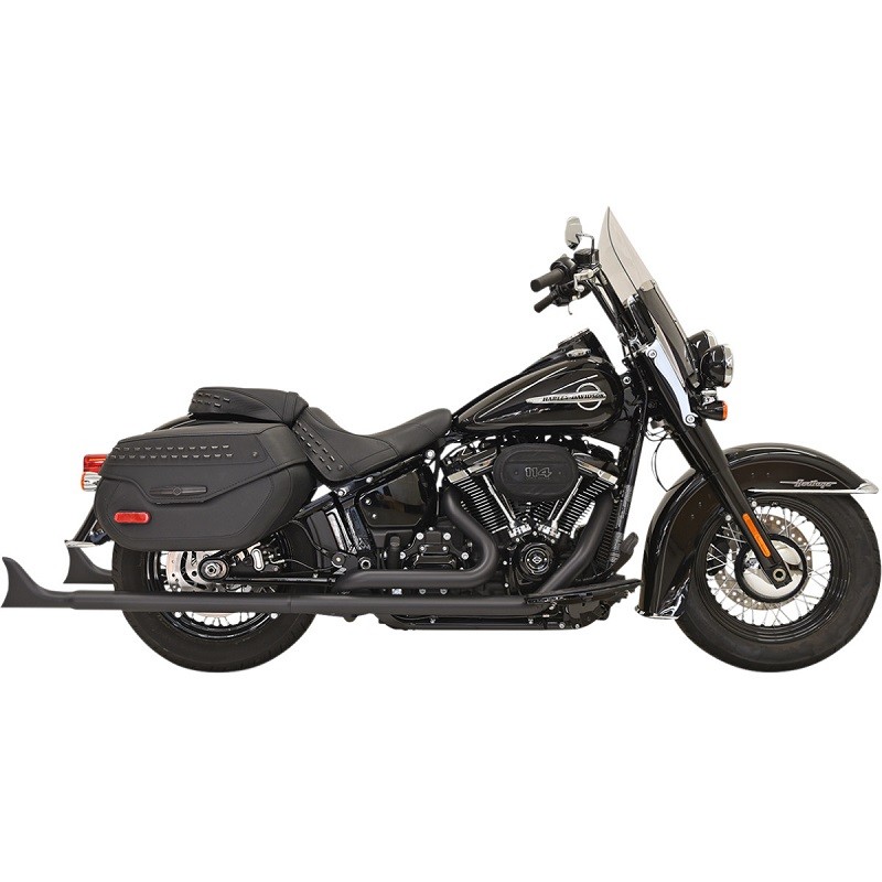 SCARICHI BASSANI XHAUST TRUE DUALS 2-1/4 FISHTAIL 33 NERO DB KILLER SOFTAIL 18-21
