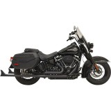 SCARICHI BASSANI XHAUST TRUE DUALS 1-7/8" FISHTAIL 33" NERI SOFTAIL 18-21