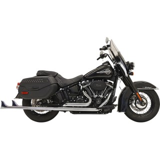 SCARICHI BASSANI XHAUST TRUE DUALS 1-7/8" FISHTAIL 36" CROMATO SOFTAIL 18-21
