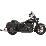 BASSANI XHAUST TRUE DUALS 1-7/8" FISHTAIL 36" BLACK EXHAUST SOFTAIL 18-21