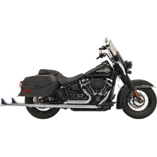 BASSANI XHAUST TRUE DUALS 1-7/8" FISHTAIL 39" CHROME EXHAUST SOFTAIL 18-21