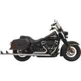 BASSANI XHAUST TRUE DUALS 1-7/8" FISHTAIL 39" CHROME EXHAUST SOFTAIL 18-21