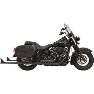 SCARICHI BASSANI XHAUST TRUE DUALS 1-7/8" FISHTAIL 39" NERI SOFTAIL 18-21